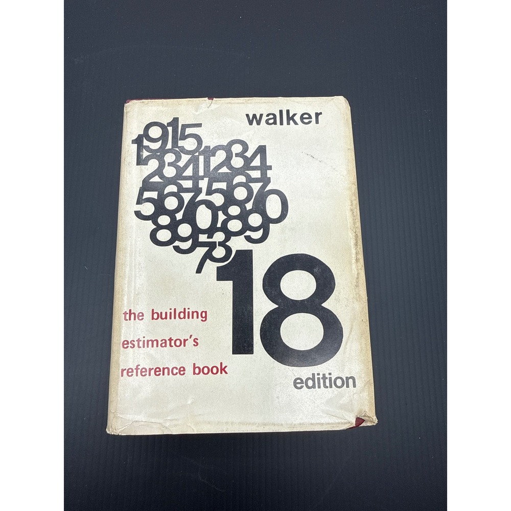 Walker Building Estimators Reference Book 18th Edition 1973 Construction Guide